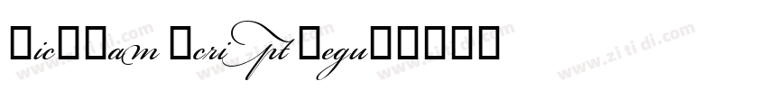 Bickham Script Regul字体转换